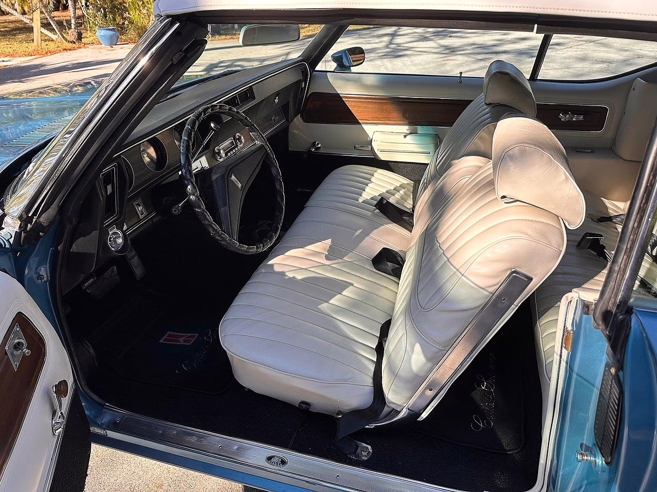1971 Blue Oldmobile Cutlass 455 Factory A/C Convertible