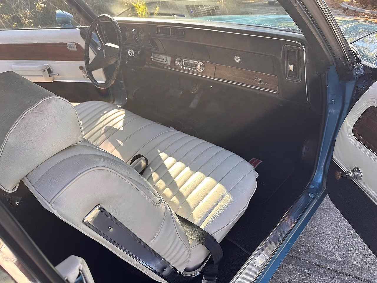 1971 Blue Oldmobile Cutlass 455 Factory A/C Convertible