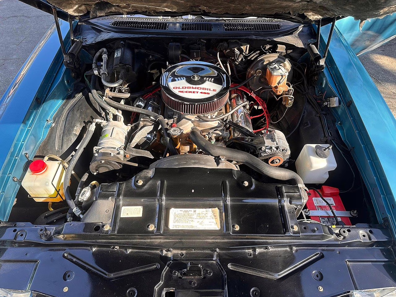 1971 Blue Oldmobile Cutlass 455 Factory A/C Convertible