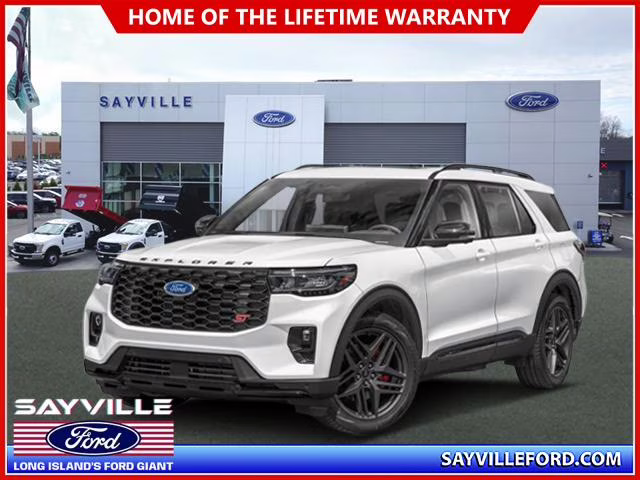 2026 Space White Metallic Ford Explorer ST 4WD 4X4 SUV