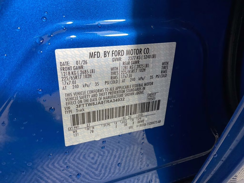 2026 Blue Ford Maverick XLT AWD Truck