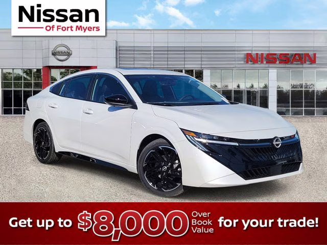 2026 Aspen White Tricoat Nissan Sentra SR FWD Sedan