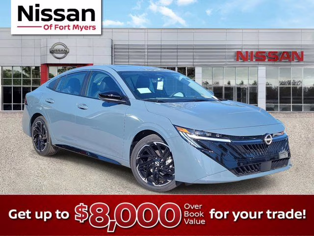 2026 Atlantic Gray Metallic Nissan Sentra SR FWD Sedan