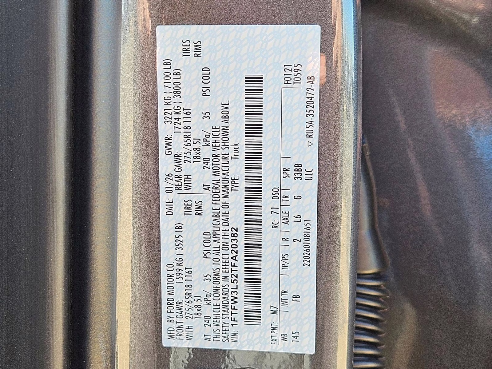 2026 Gray Metallic Ford F-150 XLT 4X4 Truck