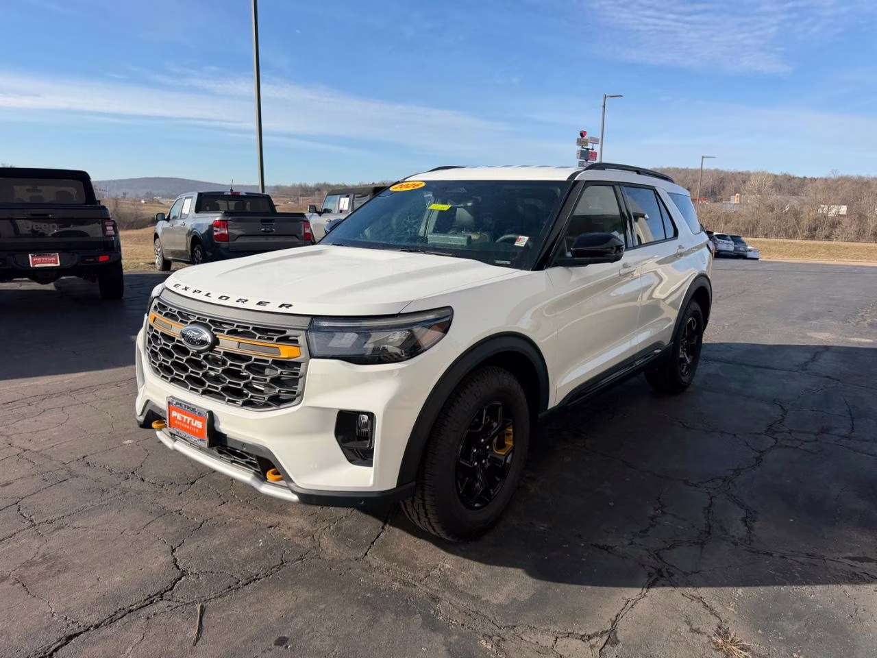 2026 Star White Metallic Tri-Coat Ford Explorer Tremor 4X4 SUV