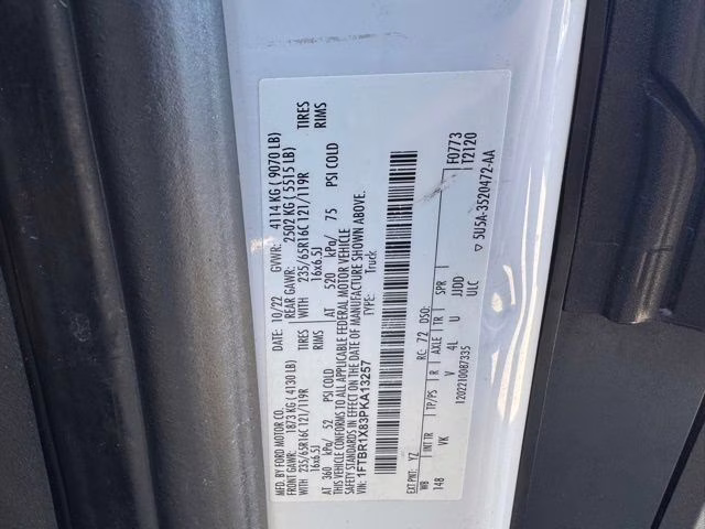 2023 Oxford White Ford Transit-250 Base RWD Van