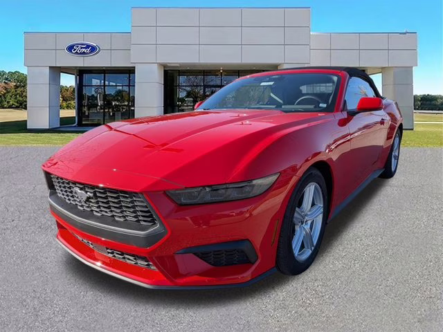 2026 Race Red Ford Mustang EcoBoost RWD Convertible