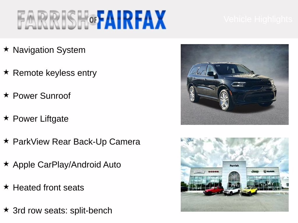 2026 DB Black Crystal Clearcoat Dodge Durango GT Plus AWD SUV