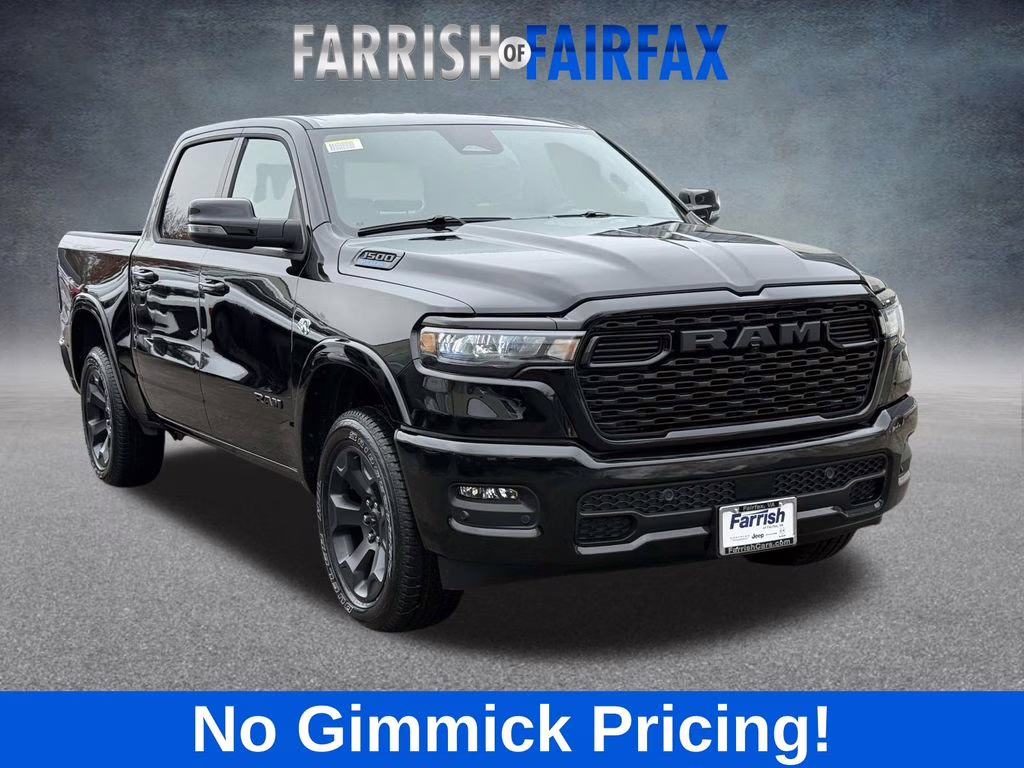 2026 Diamond Black Crystal Pearlcoat Ram 1500 Big Horn/Lone Star 4X4 Truck