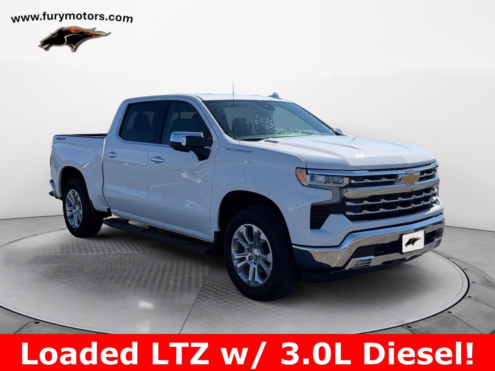 2025 Summit White Chevrolet Silverado 1500 LTZ 4X4 Truck