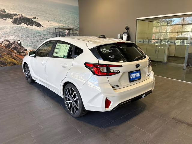 2026 Crystal White Pearl Subaru Impreza Sport AWD Hatchback