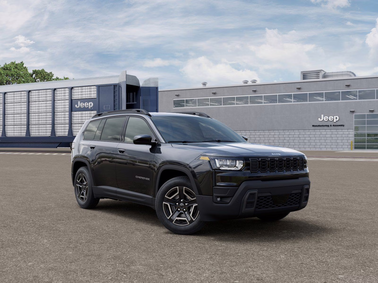 2026 Diamond Black Crystal Pearlcoat Jeep Cherokee Laredo 4X4 SUV