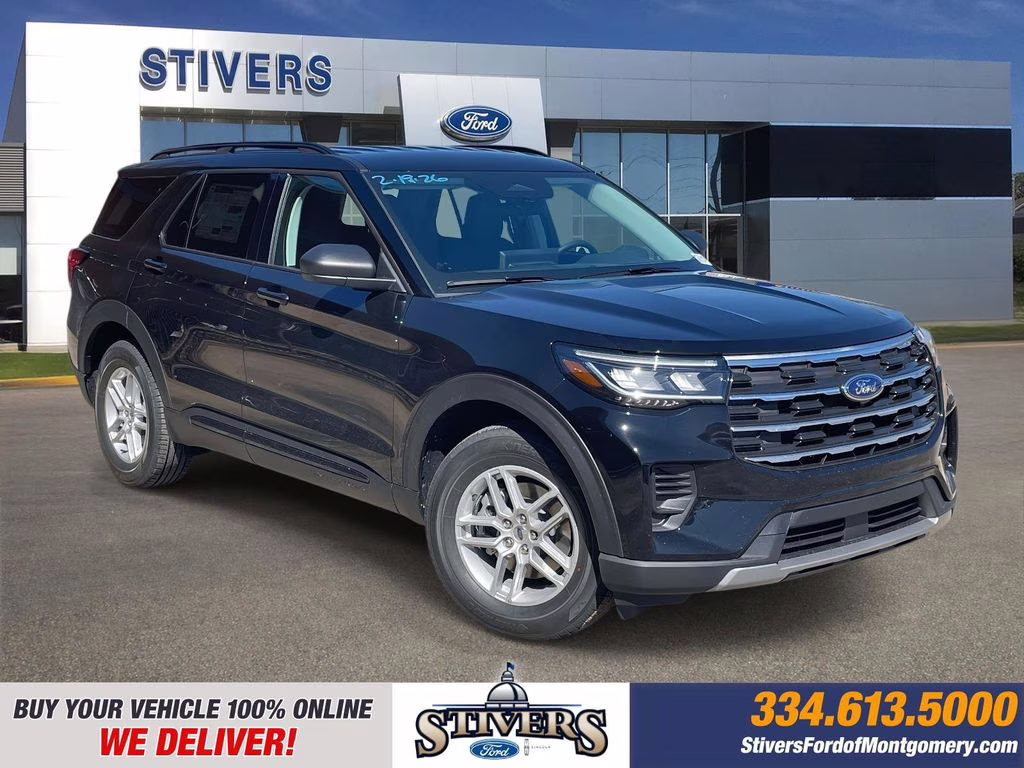 2026 Agate Black Metallic Ford Explorer Active RWD SUV