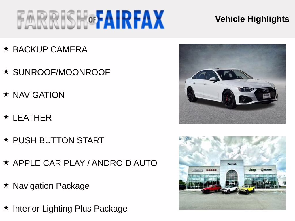 2020 Ibis White Audi S4 3.0T Prestige AWD Sedan