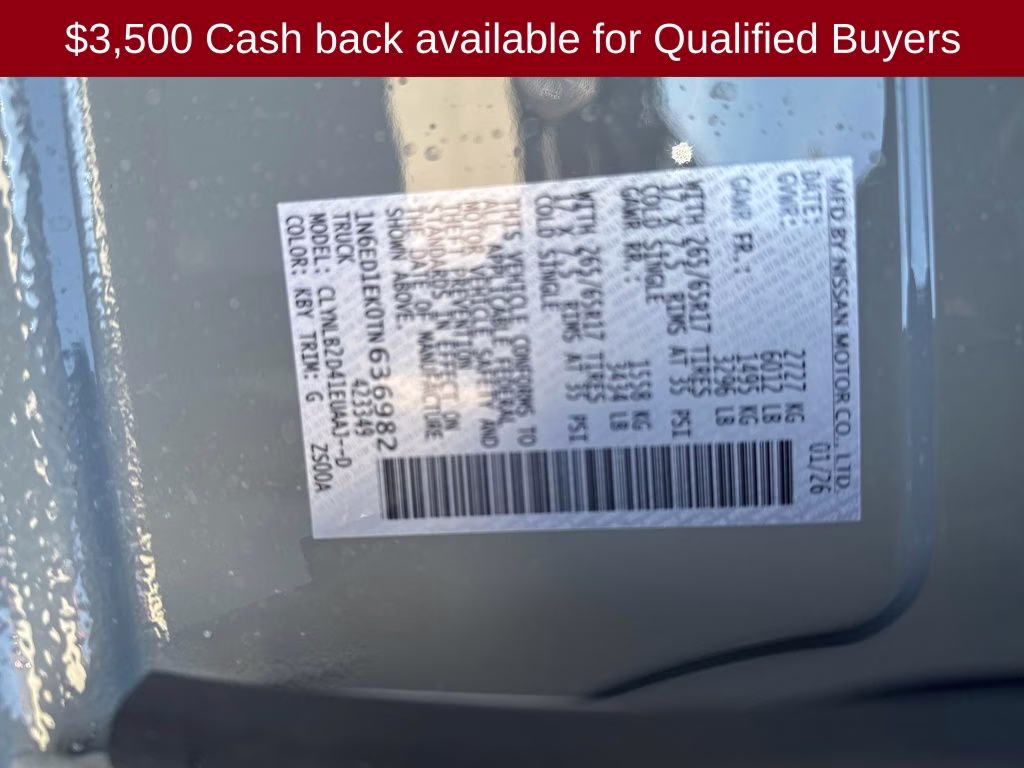 2026 Boulder Gray Pearl Nissan Frontier SV 4X4 Truck