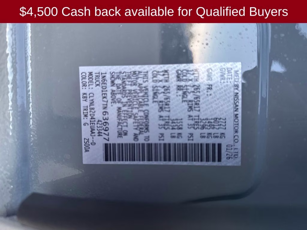 2026 Boulder Gray Pearl Nissan Frontier SV 4X4 Truck