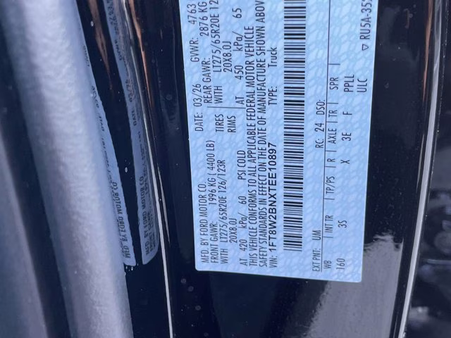 2026 Agate Black Metallic Ford Super Duty F-250 SRW XLT 4X4 Truck