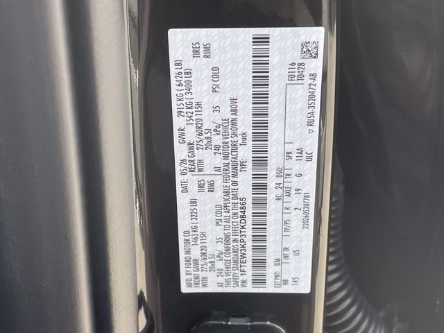 2026 Agate Black Metallic Ford F-150 XLT RWD Truck