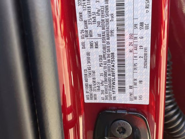 2026 Ruby Red Metallic Tinted Clearcoat Ford F-150 XLT 4X4 Truck