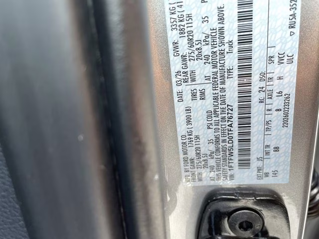 2026 Iconic Silver Metallic Ford F-150 LARIAT 4X4 Truck