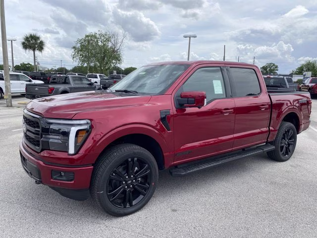 2026 Ruby Red Metallic Tinted Clearcoat Ford F-150 LARIAT 4X4 Truck