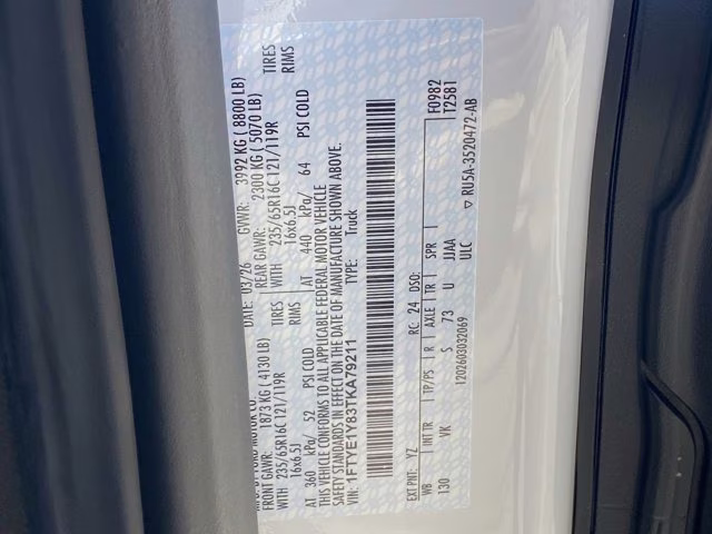 2026 Oxford White Ford Transit Cargo Van RWD Van