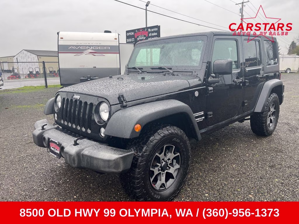 2017 Black Clearcoat Jeep Wrangler Unlimited Sport 4X4 SUV