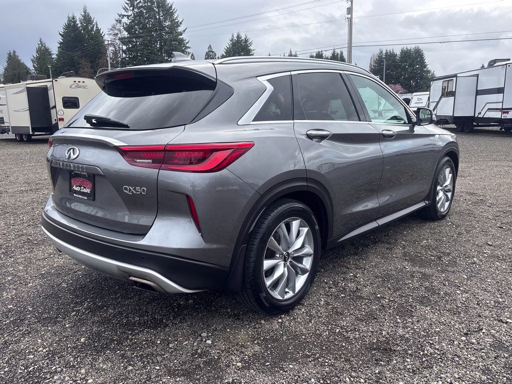 2020 Graphite Shadow INFINITI QX50 LUXE AWD SUV