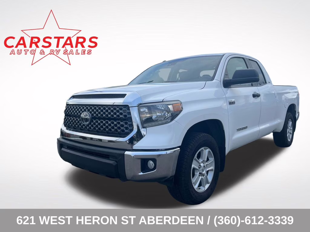 2018 White Toyota Tundra SR5 4X4 Truck
