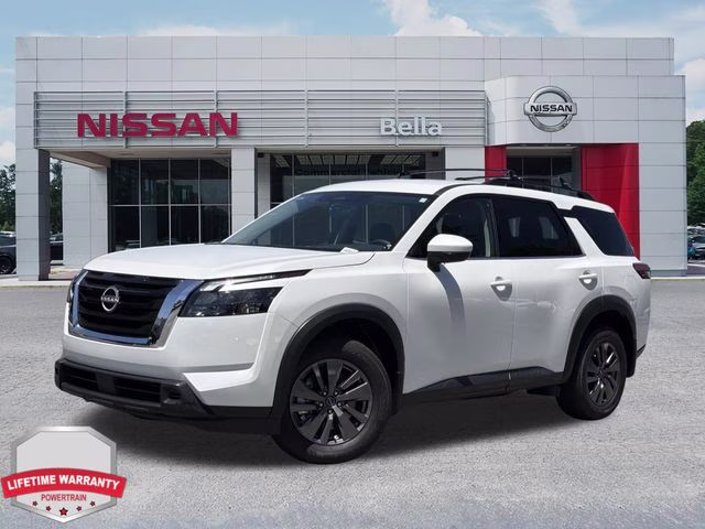 2025 Everest White Pearl Tricoat Nissan Pathfinder SV FWD SUV
