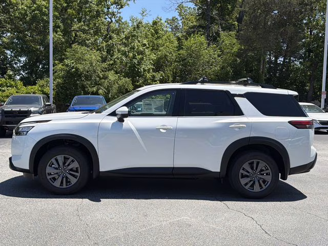 2025 Everest White Pearl Tricoat Nissan Pathfinder SV FWD SUV