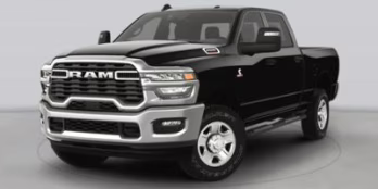 2026 Bright White Clear-Coat Exterior Paint Ram 2500 Black Express 4X4 Truck