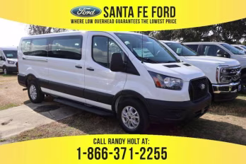 2026 White Ford Transit Passenger Wagon XL 15 passenger in rental Van
