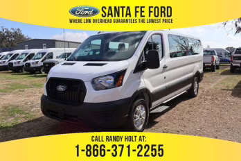 2026 White Ford Transit Passenger Wagon XL 15 passenger  In rental RWD Van