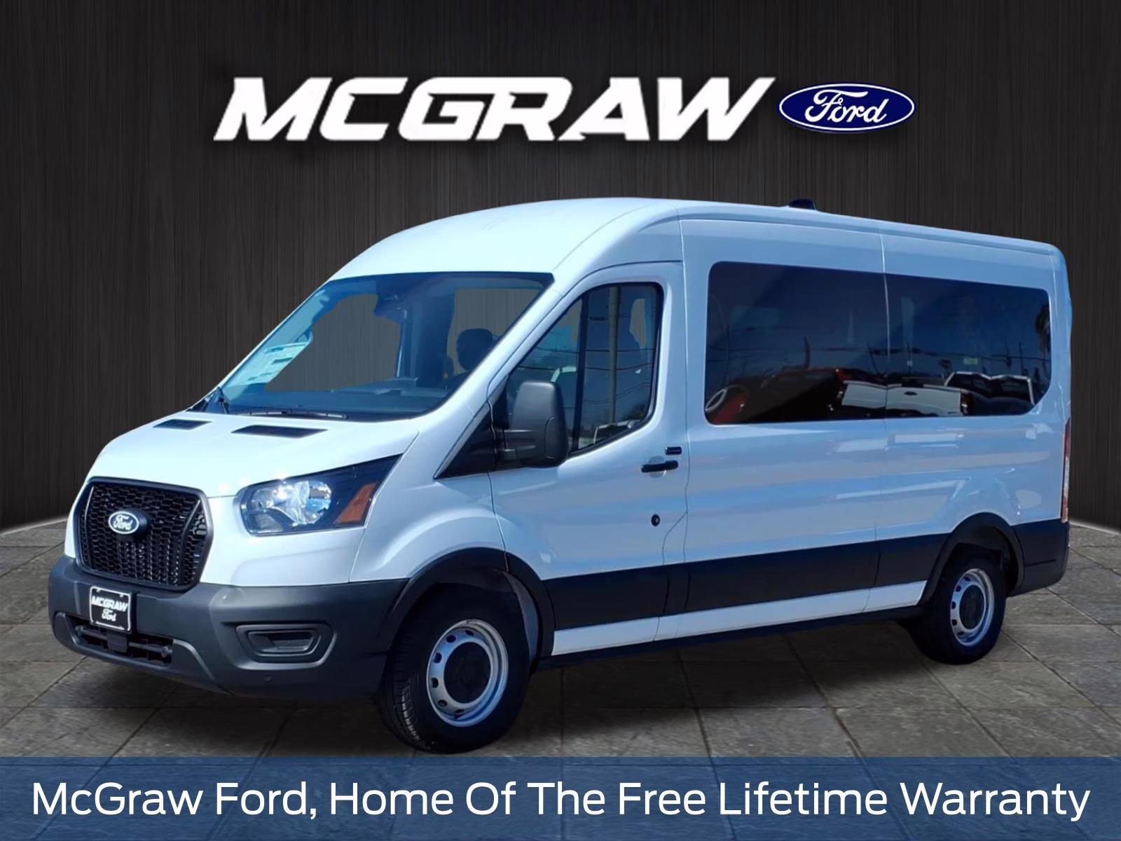 2026 Oxford White Ford Transit-350 XL RWD Crossover
