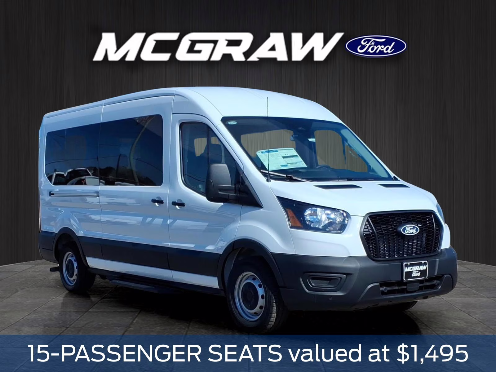2026 Oxford White Ford Transit-350 XL RWD Crossover