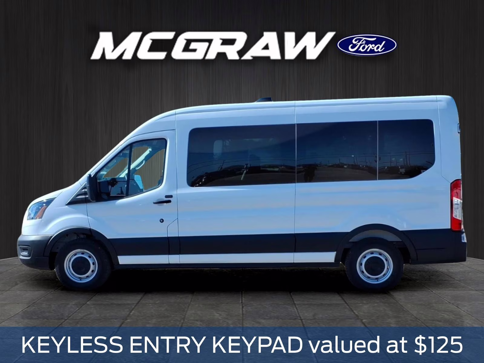 2026 Oxford White Ford Transit-350 XL RWD Crossover