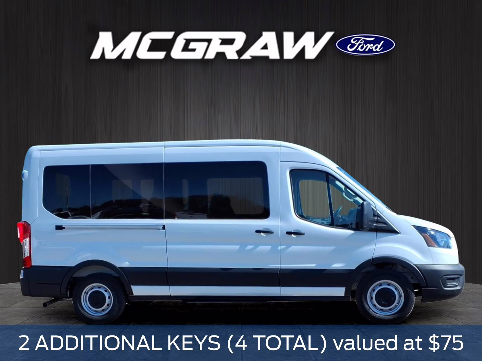 2026 Oxford White Ford Transit-350 XL RWD Crossover