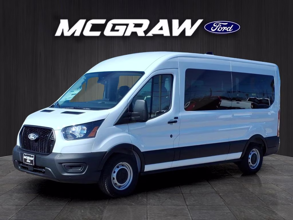 2026 Oxford White Ford Transit Wagon XL RWD Crossover