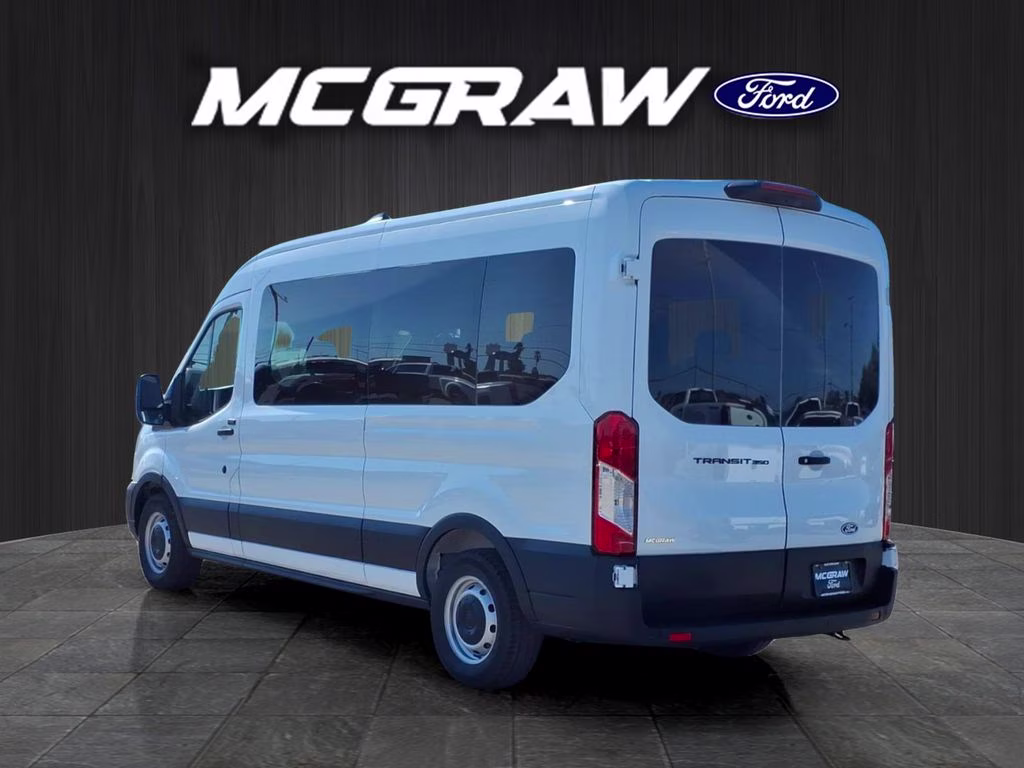 2026 Oxford White Ford Transit Wagon XL RWD Crossover