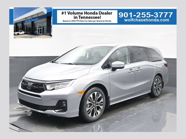 2026 Solar Silver Metallic Honda Odyssey Elite FWD Van