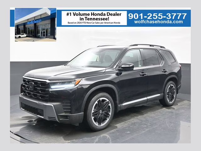 2026 Crystal Black Pearl Honda Pilot Touring AWD SUV