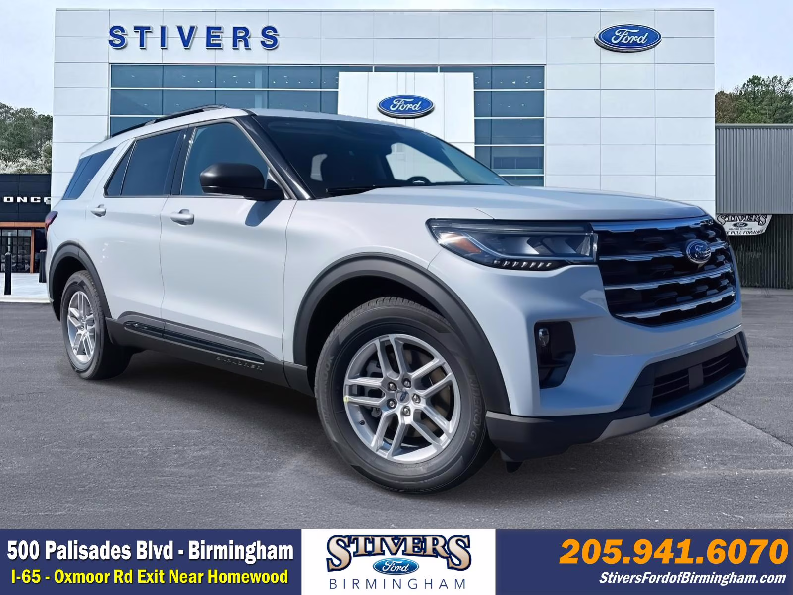 2026 White Metallic Ford Explorer Active RWD SUV