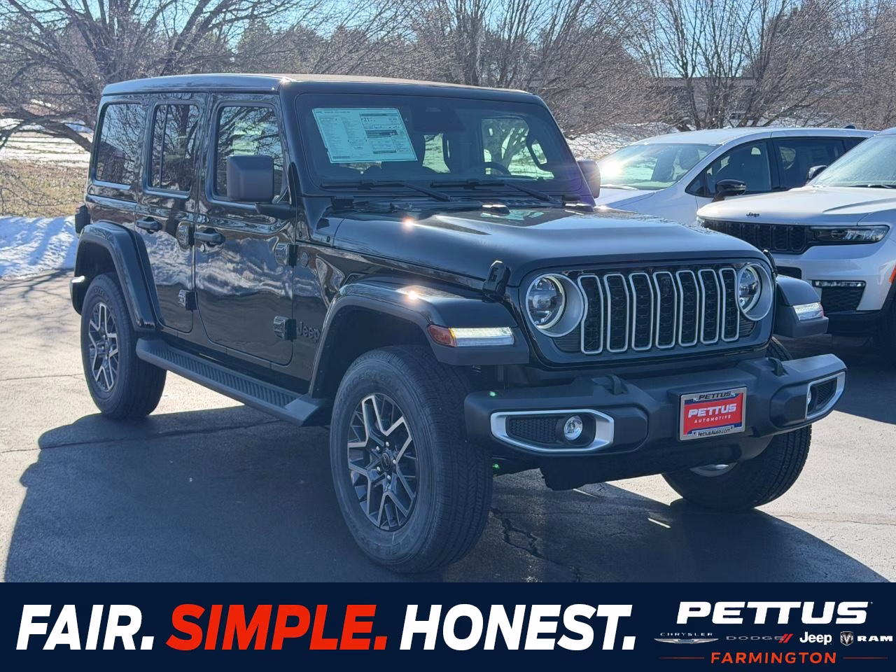 2026 Black Clearcoat Jeep Wrangler Sahara 4X4 SUV