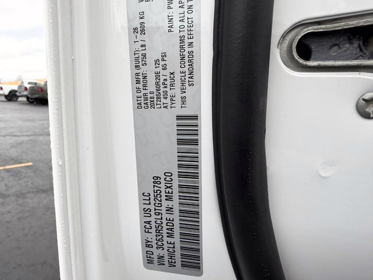 2026 Bright White Clearcoat Ram 2500 Tradesman 4X4 Truck