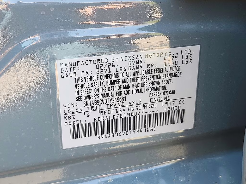 2026 Atlantic Gray Metallic Nissan Sentra SV FWD Sedan