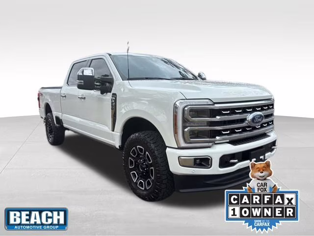 2024 White Metallic Ford Super Duty F-250 SRW Platinum 4X4 Truck