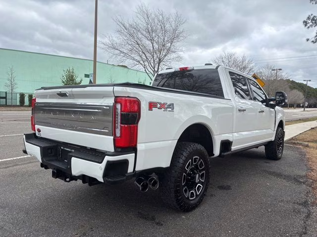 2024 White Metallic Ford Super Duty F-250 SRW Platinum 4X4 Truck