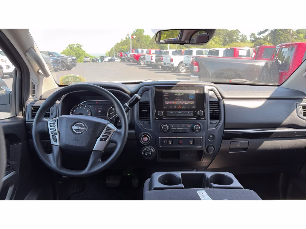 2023 Glacier White Nissan Titan SV 4X4 Truck