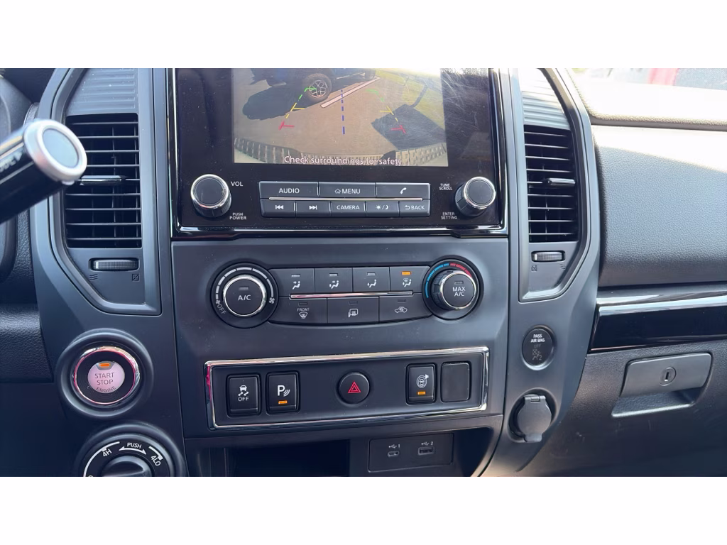 2023 Glacier White Nissan Titan SV 4X4 Truck